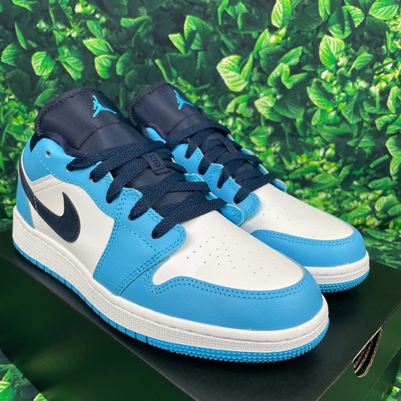 Jordan Shoes | Nike Air Jordan Low Gs Unc University Blue | Poshmark